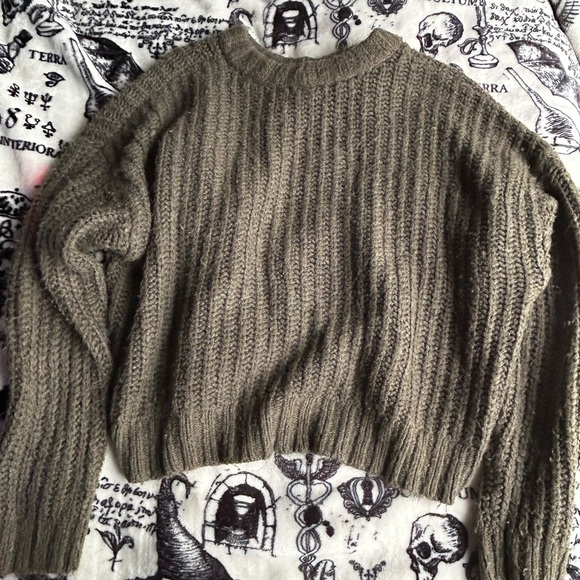 Cropped American Eagle Knit Crewneck - Picture 3 of 3